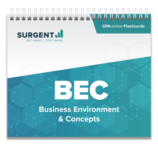 CPA Review Flash Cards: Business Environment and Concepts (BEC)