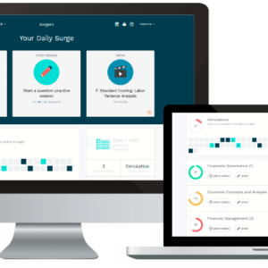 Surgent exam review courses on laptop, desktop, tablet and phone